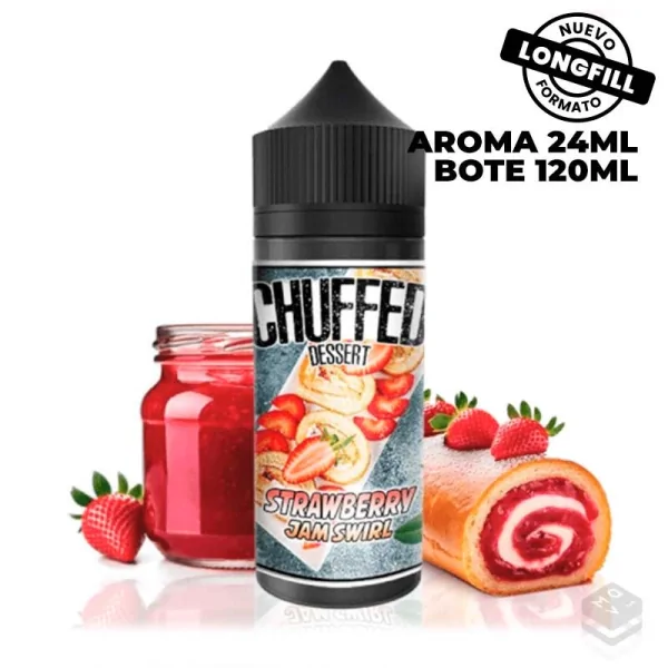 AROMA STRAWBERRY JAN SWIRL 24ML CHUFFED LONGFILL