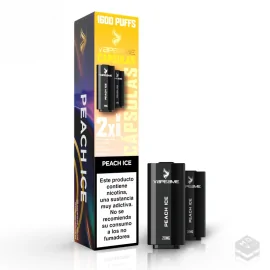 PEACH ICE VAPEAME 4 IN 1 PRE-FILLED CARTRIDGES 2x2ML