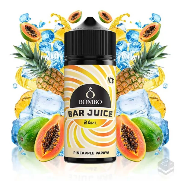 AROMA PINEAPPLE PAPAYA ICE BAR JUICE BY BOMBO 24ML LONGFILL