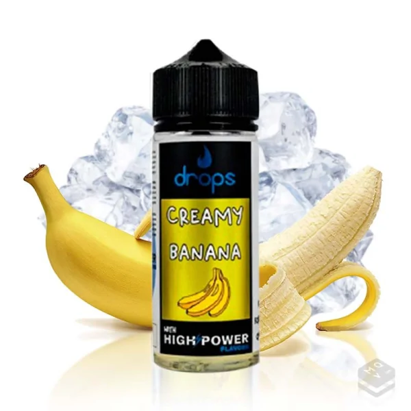 AROMA CREAMY BANANA DROPS 40ML LONGFILL