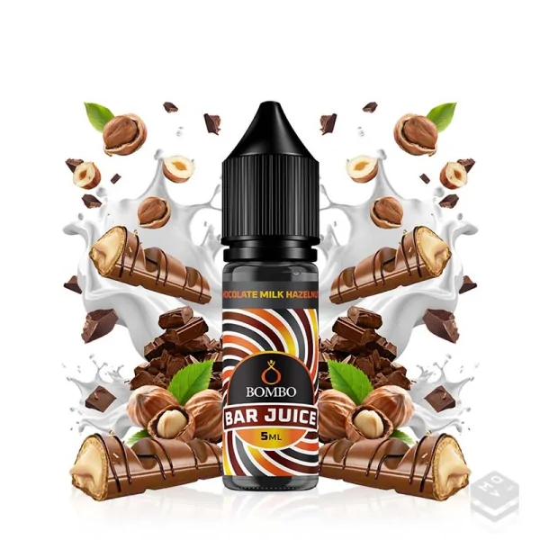 AROMA CHOCOLATE MILK HAZELNUT BAR JUICE BY BOMBO 5ML LONGFILL
