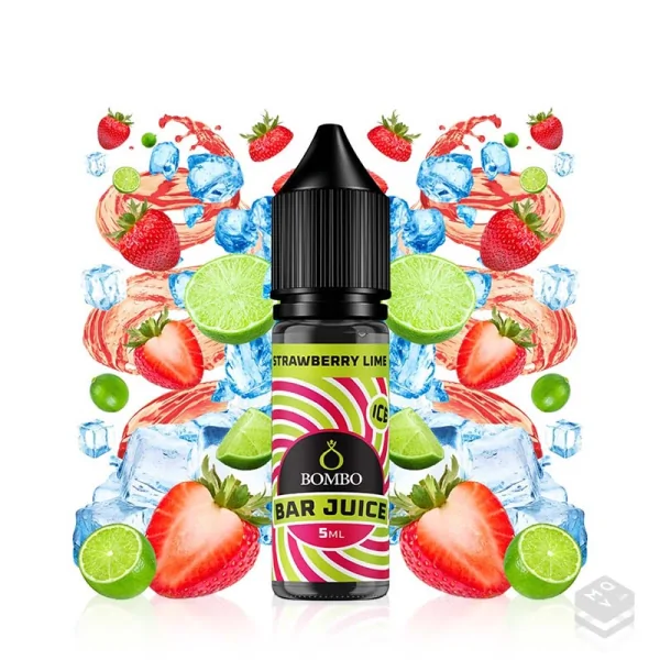 FLAVOUR STRAWBERRY LIME ICE BAR JUICE BY BOMBO 5ML LONGFILL