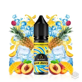FLAVOUR PINEAPPLE PEACH MANGO ICE BAR JUICE BY BOMBO 5ML MINILONGFILL
