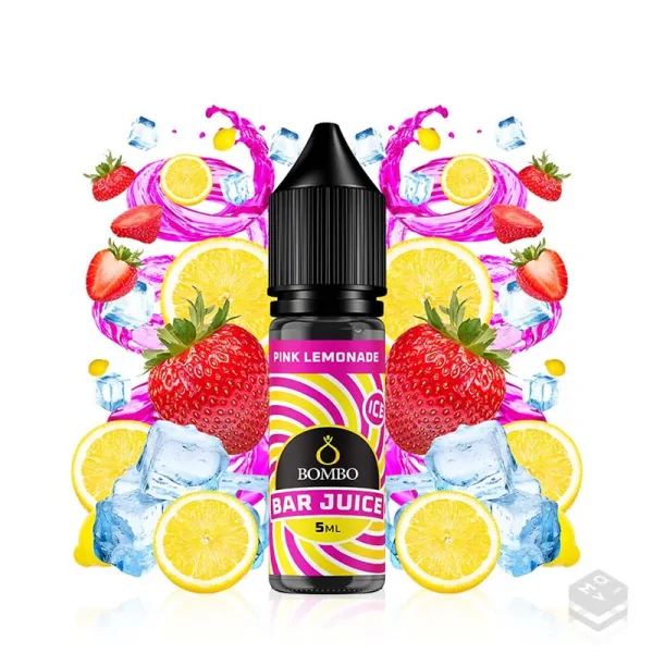 FLAVOUR PINK LEMONADE ICE BAR JUICE BY BOMBO 5ML LONGFILL
