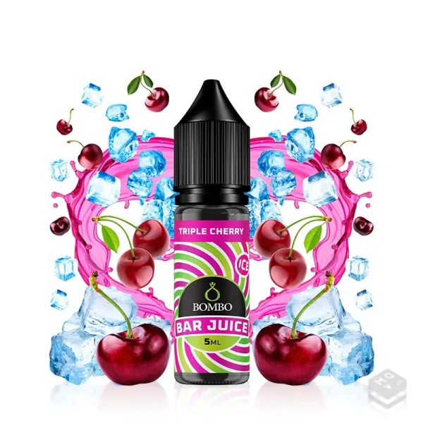 AROMA TRIPLE CHERRY ICE BAR JUICE BY BOMBO 5ML LONGFILL