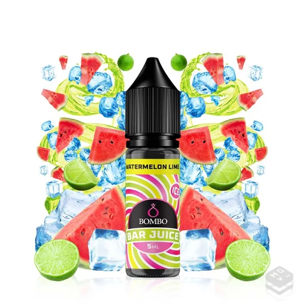 FLAVOUR WATERMELON LIME ICE BAR JUICE BY BOMBO 5ML LONGFILL