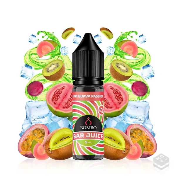 AROMA KIWI GUAVA PASSION ICE BAR JUICE BY BOMBO 5ML LONGFILL