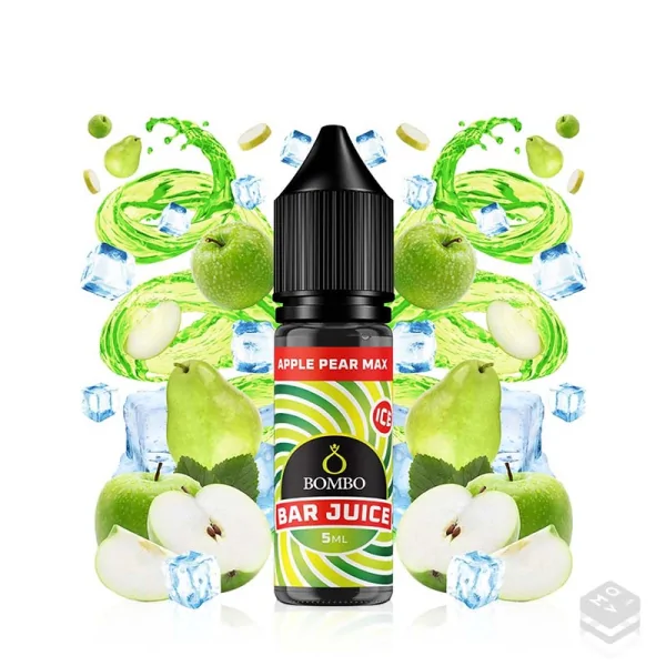FLAVOUR APPLE PEAR MAX ICE BAR JUICE BY BOMBO 5ML LONGFILL