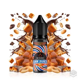 AROMA PEANUT CHOCOLATE CARAMEL BAR JUICE BY BOMBO 5ML MINILONGFILL