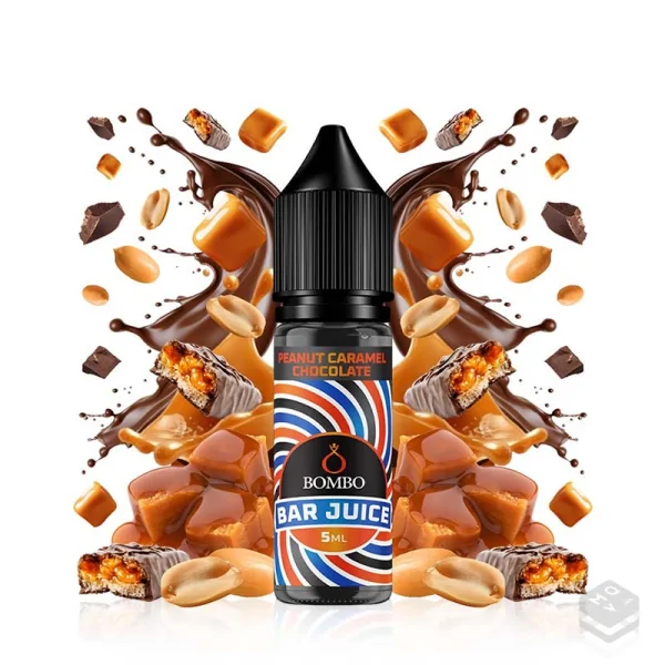AROMA PEANUT CHOCOLATE CARAMEL BAR JUICE BY BOMBO 5ML LONGFILL