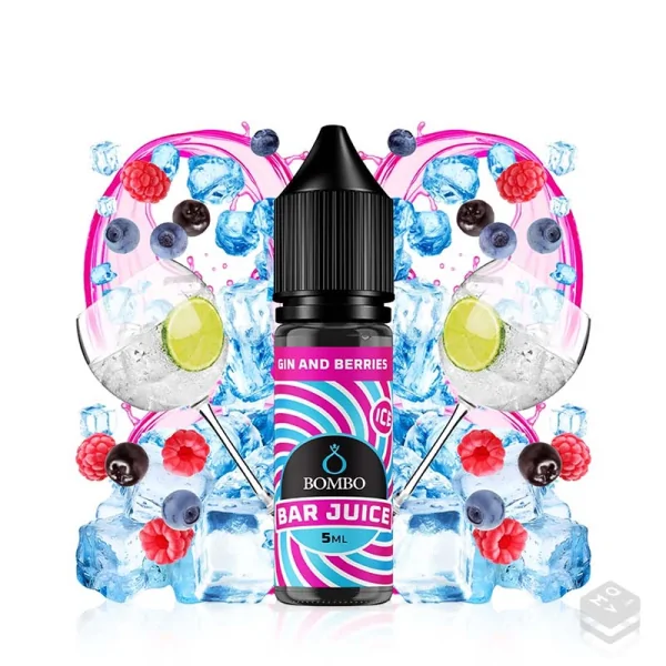 AROMA GIN & BERRIES ICE BAR JUICE BY BOMBO 5ML LONGFILL