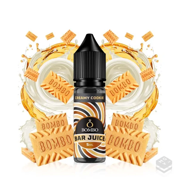 AROMA CREAMY COOKIE BAR JUICE BY BOMBO 5ML LONGFILL