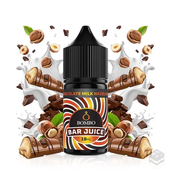 FLAVOUR CHOCOLATE MILK HAZELNUT BAR JUICE BY BOMBO 10ML LONGFILL