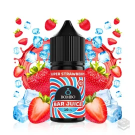 FLAVOUR SUPER STRAWBERRY ICE BAR JUICE BY BOMBO 10ML MINILONGFILL