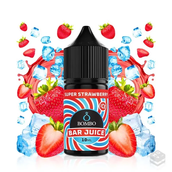 FLAVOUR SUPER STRAWBERRY ICE BAR JUICE BY BOMBO 10ML LONGFILL
