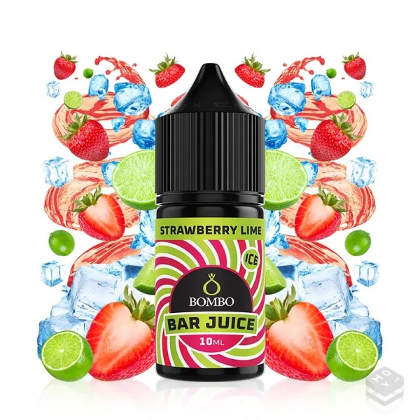 AROMA STRAWBERRY LIME ICE BAR JUICE BY BOMBO 10ML LONGFILL