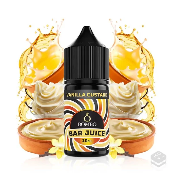 FLAVOUR VANILLA CUSTARD BAR JUICE BY BOMBO 10ML LONGFILL