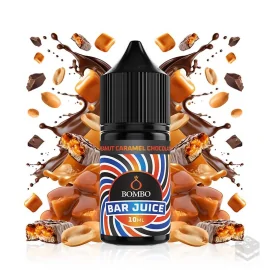 FLAVOUR PEANUT CHOCOLATE CARAMEL BAR JUICE BY BOMBO 10ML MINILONGFILL