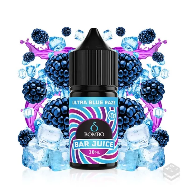 FLAVOUR ULTRA BLUE RAZZ ICE BAR JUICE BY BOMBO 10ML LONGFILL