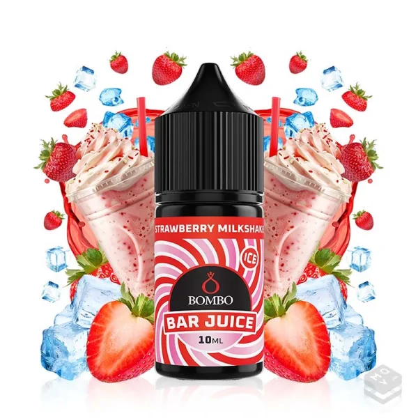 AROMA STRAWBERRY MILKSHAKE ICE BAR JUICE BY BOMBO 10ML LONGFILL