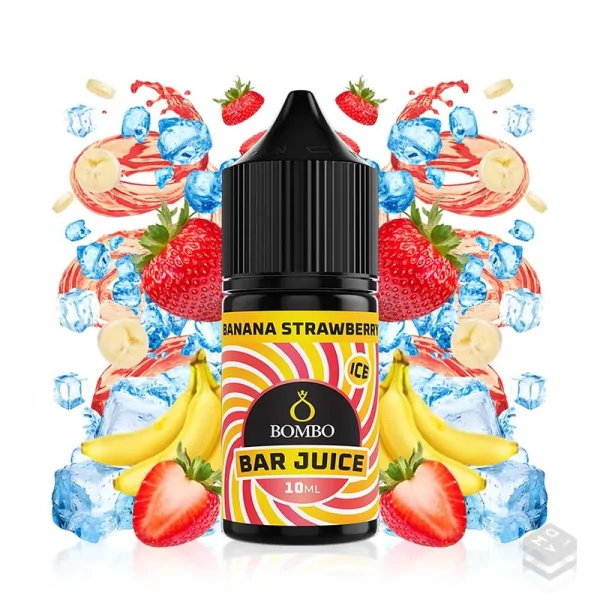 AROMA BANANA STRAWBERRY ICE BAR JUICE BY BOMBO 10ML LONGFILL