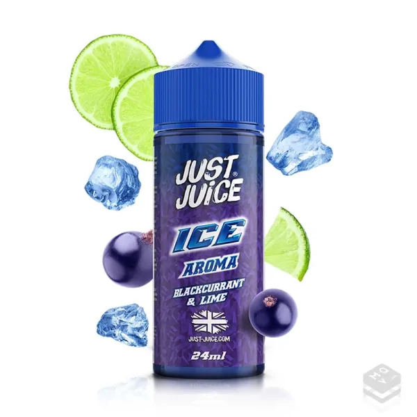 FLAVOUR BLACKCURRANT LIME ICE JUST JUICE 24ML LONGFILL