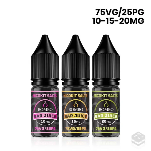 NICOKIT NICOTINE SALTS 75VG/25PG BOMBO BAR JUICE