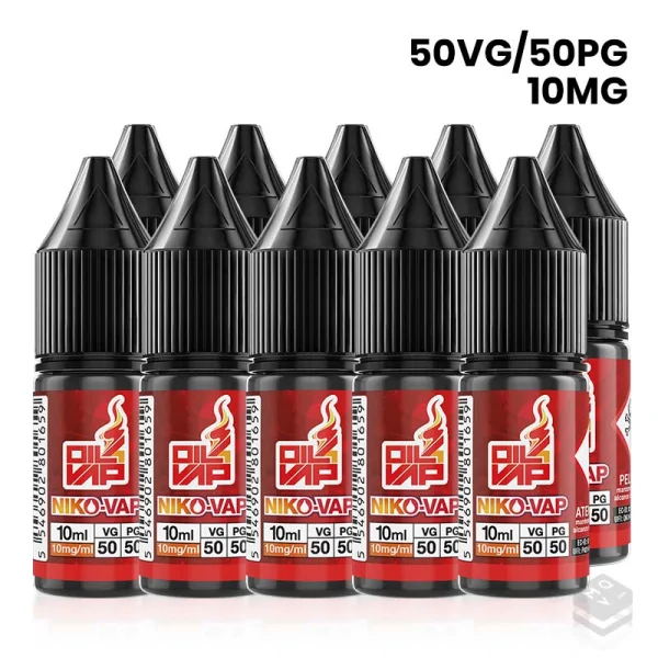 PACK 10 NICOKIT 50PG/50VG 10ML 10MG OIL4VAP