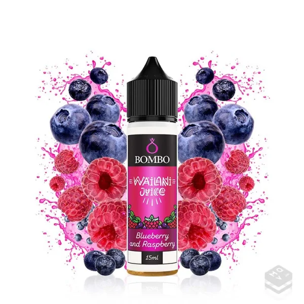 AROMA BLUEBERRY AND RASPBERRY WAILANI JUICE BY BOMBO 15ML LONGFILL
