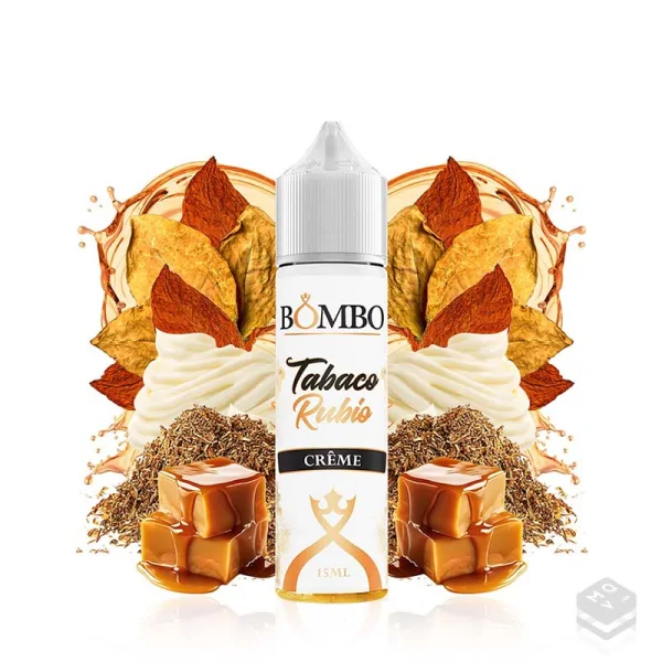 AROMA TABACO RUBIO CREME BOMBO ELIQUIDS 15ML LONGFILL