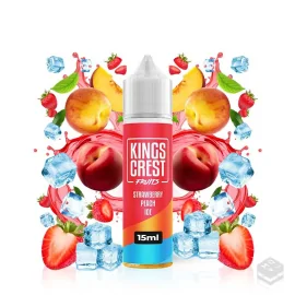 FLAVOUR STRAWBERRY PEACH ICE KINGS CREST 15ML LONGFILL