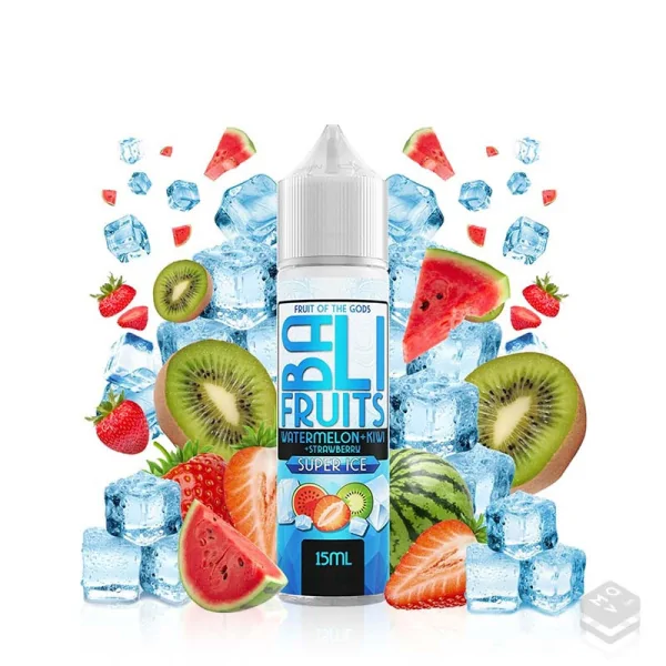 AROMA WATERMELON KIWI STRAWBERRY SUPER ICE BALI FRUITS KINGS CREST 15ML LONGFILL