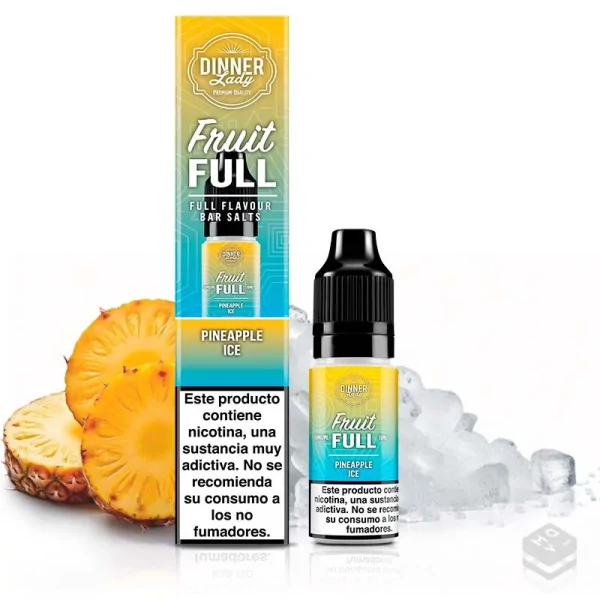NICOTINE SALTS PINEAPPLE ICE DINNER LADY 10ML VAPE