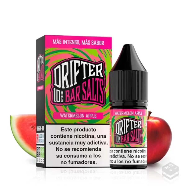 NIC SALTS JUICE SAUZ WATERMELON APPLE DRIFTER BAR 10ML