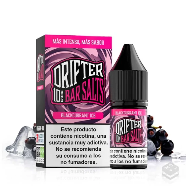 NIC SALTS JUICE SAUZ BLACKCURRANT ICE DRIFTER BAR 10ML