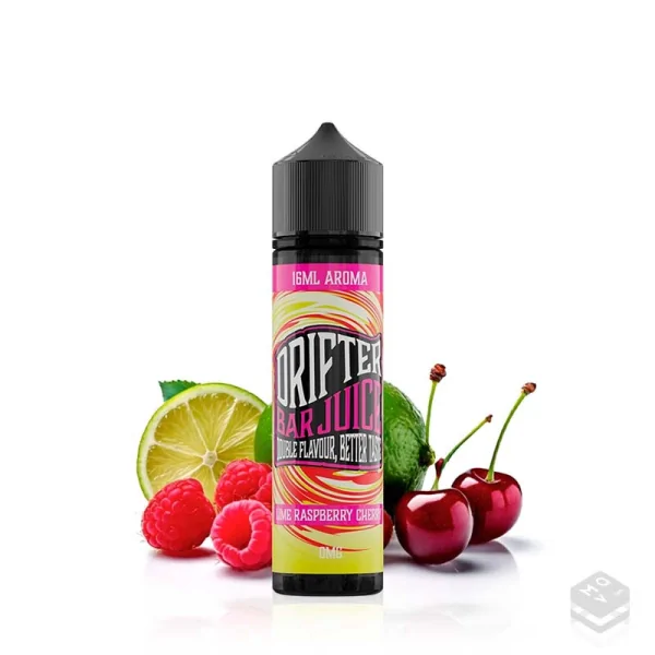 FLAVOUR DRIFTER BAR LIME RASPBERRY CHERRY JUICE SAUZ 16ML LONGFILL