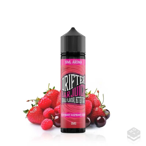 FLAVOUR DRIFTER BAR STRAWBERRY RASPBERRY CHERRY JUICE SAUZ 16ML LONGFILL