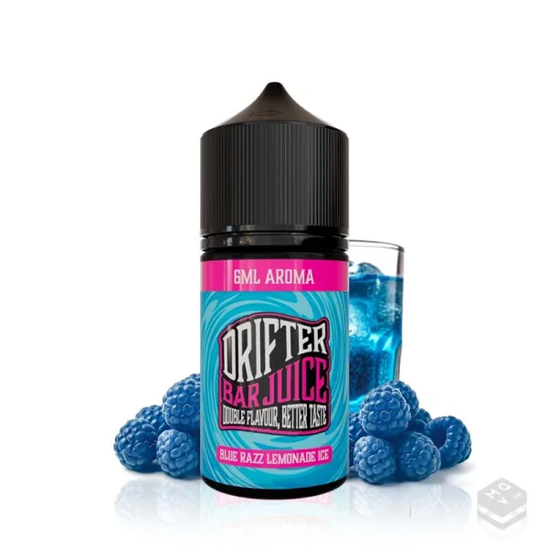 FLAVOUR DRIFTER BAR BLUE RAZZ LEMONADE ICE JUICE SAUZ 6ML LONGFILL