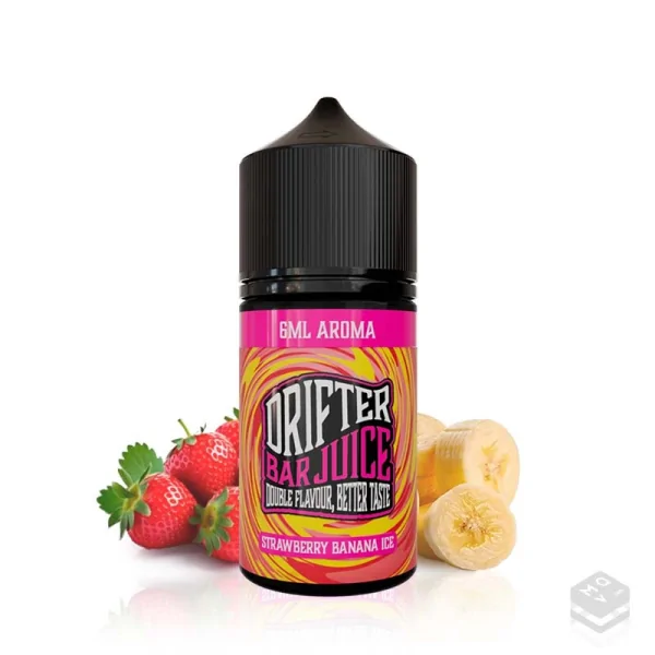 FLAVOUR DRIFTER BAR STRAWBERRY BANANA ICE JUICE SAUZ 6ML LONGFILL