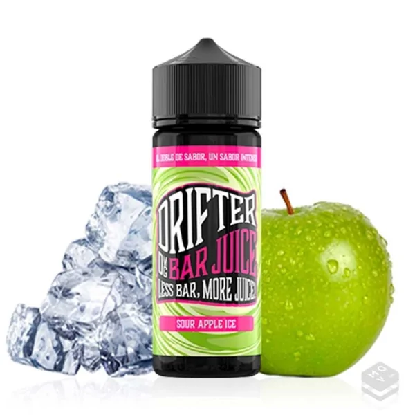 FLAVOUR DRIFTER BAR SOUR APPLE ICE JUICE SAUZ 24ML LONGFILL