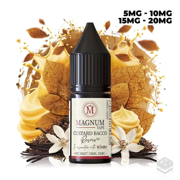 MAGNUM VAPE CUSTARD BACCO 10ML NIC SALT