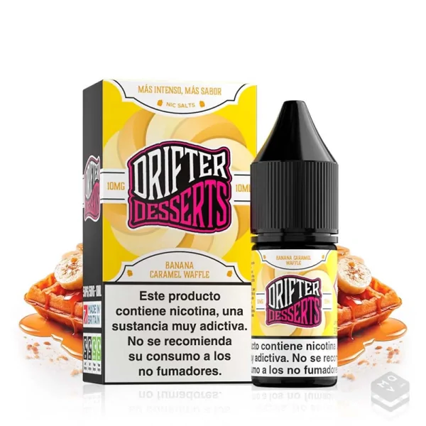NIC SALTS JUICE SAUZ BANANA CARAMEL WAFFLE DRIFTER BAR 10ML