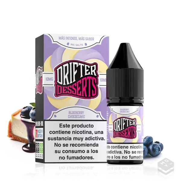 NIC SALTS JUICE SAUZ BLUEBERRY CHEESECAKE DRIFTER BAR 10ML