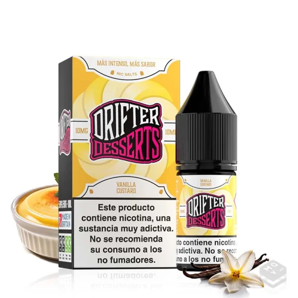 NIC SALTS JUICE SAUZ VANILLA CUSTARD DRIFTER BAR 10ML