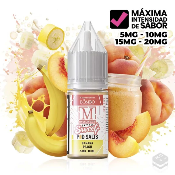 MAGNUM VAPE BANANA PEACH EXTRA SWEET 10ML SALES DE NICOTINA