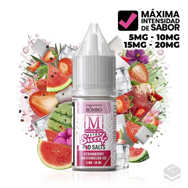MAGNUM VAPE STRAWBERRY WATERMELON ICE EXTRA SWEET 10ML NICOTINE SALTS