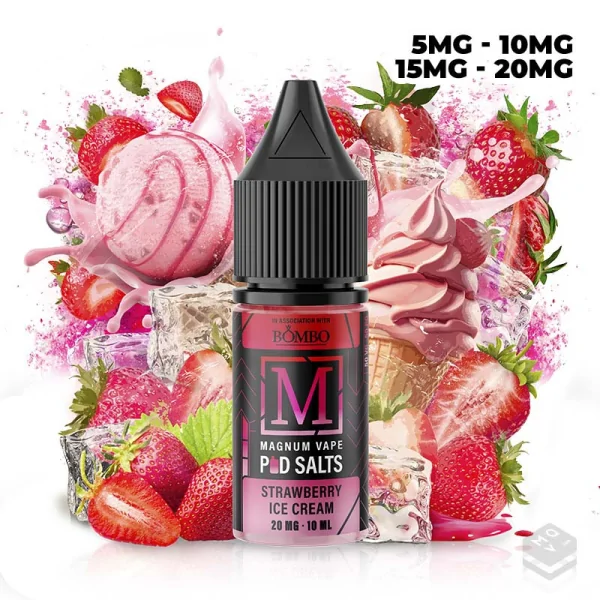 MAGNUM POD SALTS STRAWBERRY ICE CREAM 10ML VAPE