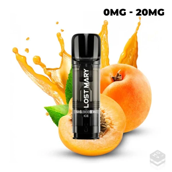 2 x PEACH ICE LOST MARY TAPPO PRE-FILLED CARTRIDGES 2x2ML