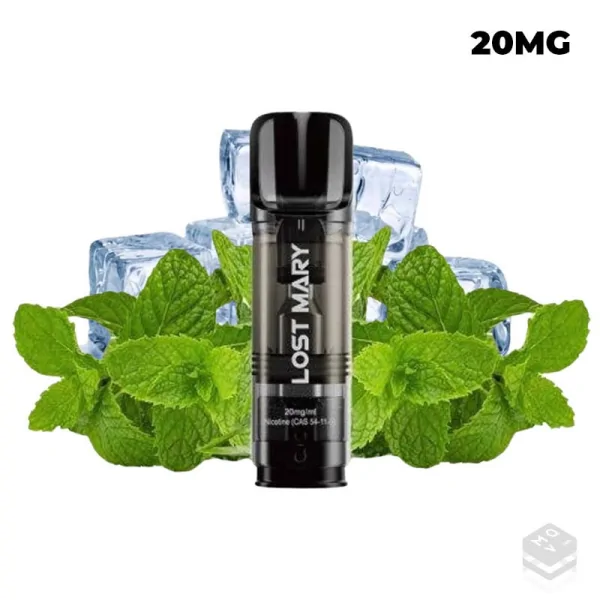 2 x CARTUCHOS PRECARGADOS SPEARMINT LOST MARY TAPPO 2x2ML