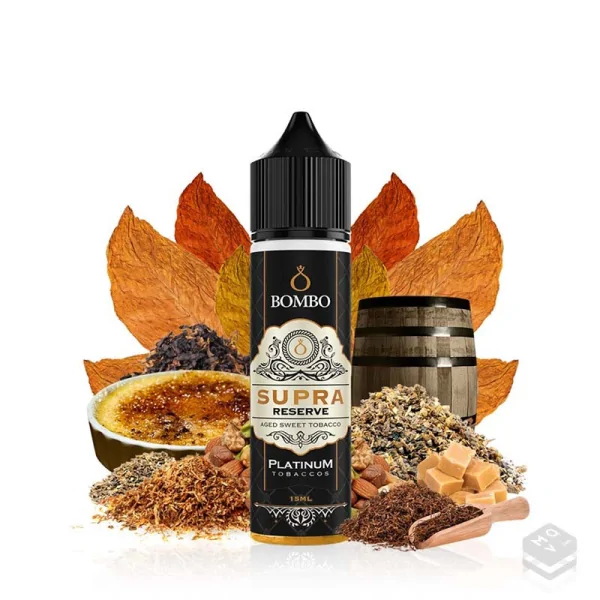 AROMA SUPRA RESERVE PLATINUM TOBACCOS BY BOMBO 15ML LONGFILL